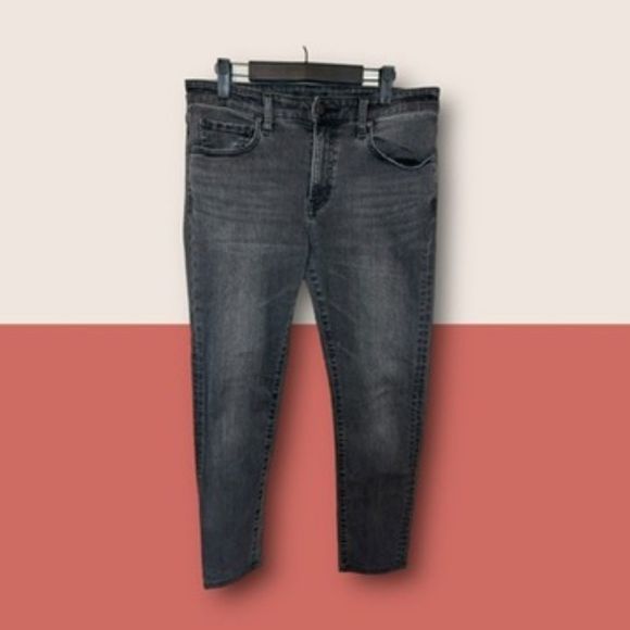 🩶 UNIQLO STRETCH SLIM JEANS GRAY SIZE 31 - Picture 3 of 8